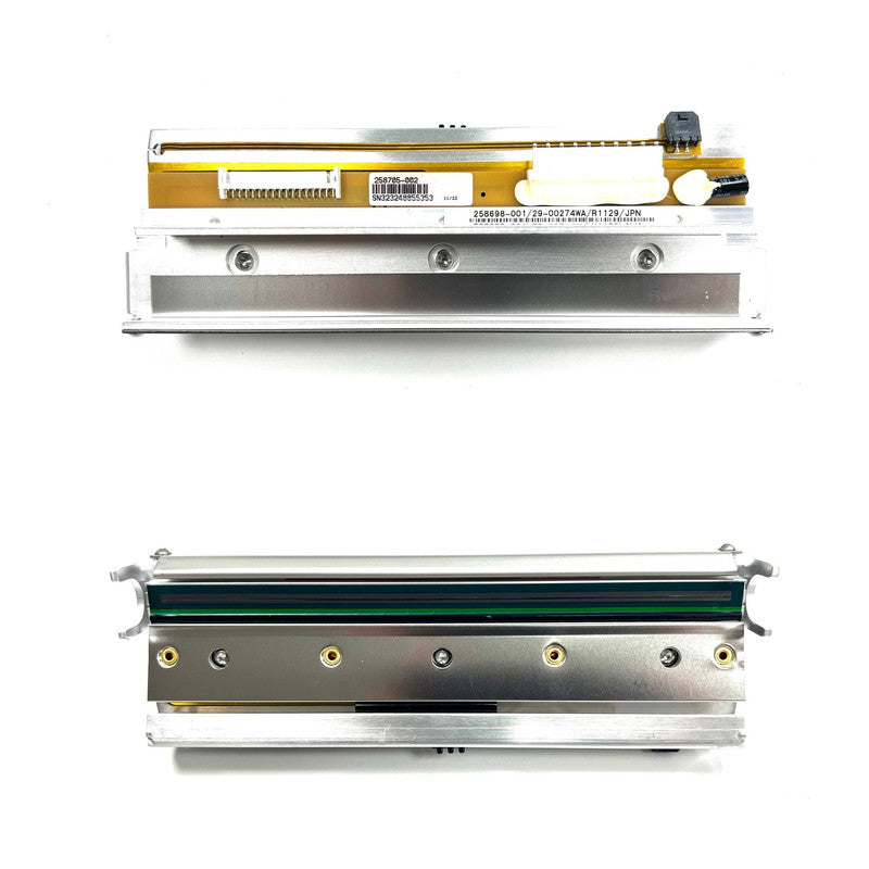 Two printer heads on a white background