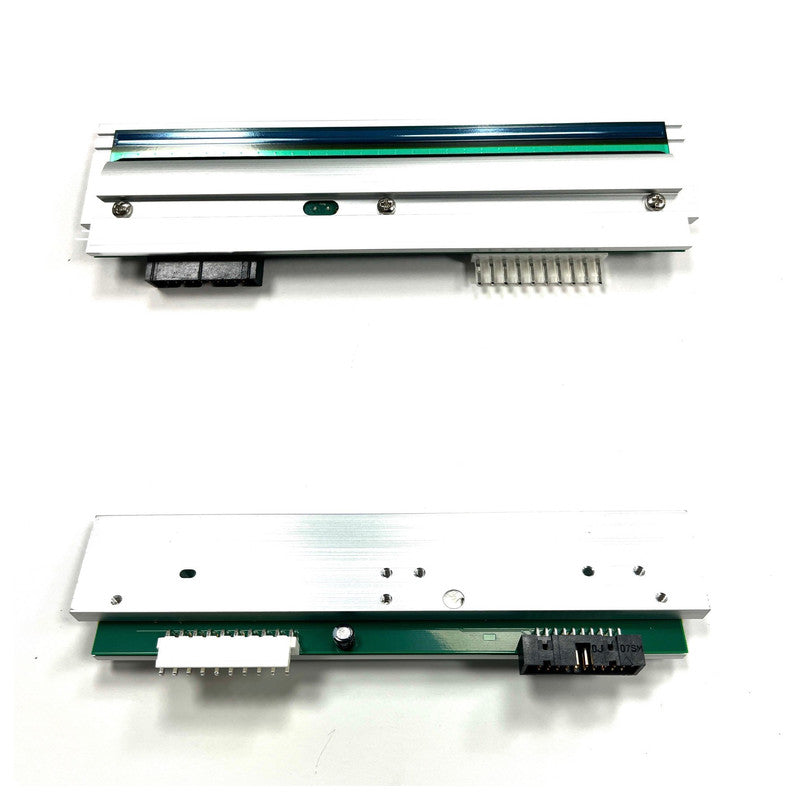 A Zebra 300 DPI printhead for 170Xi III Plus printers, showing the printhead assembly with cables and mounting brackets.